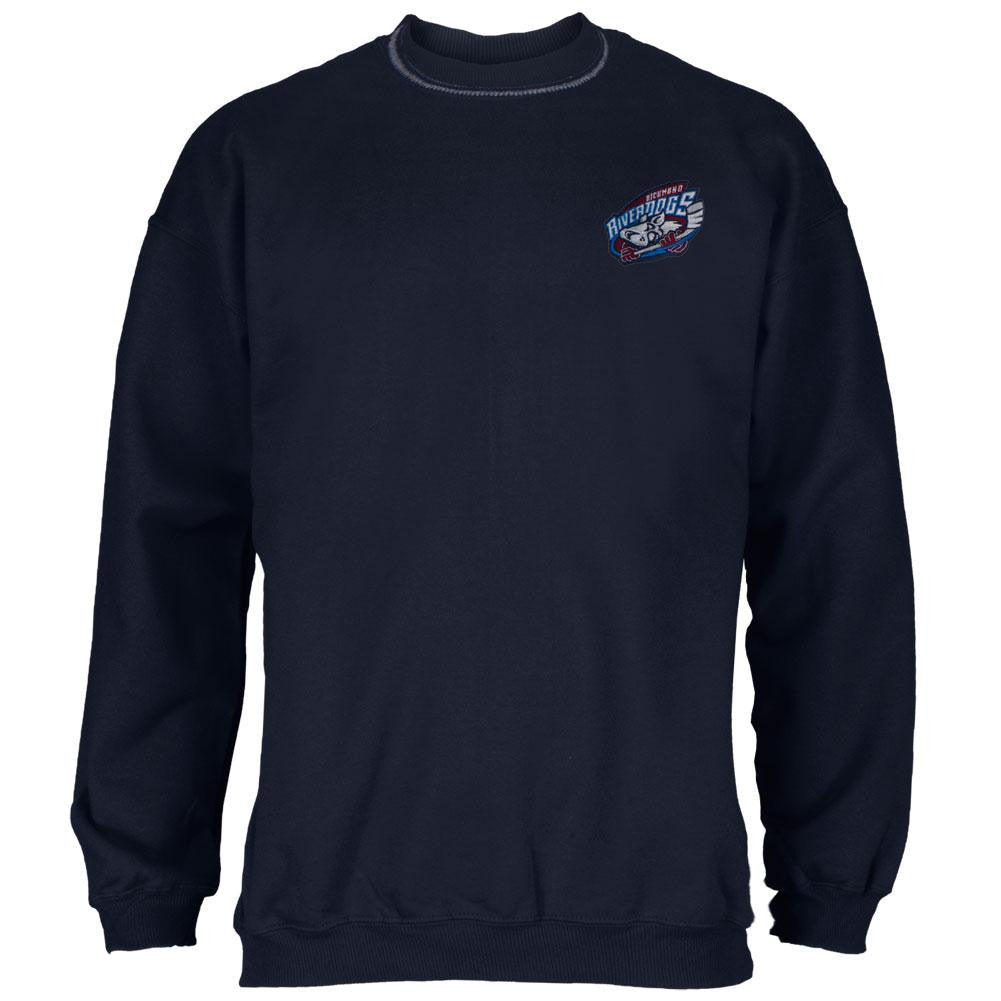 Richmond Riverdogs - Logo Striped Trim Sweatshirt Men's Sweatshirts Richmond Riverdogs   