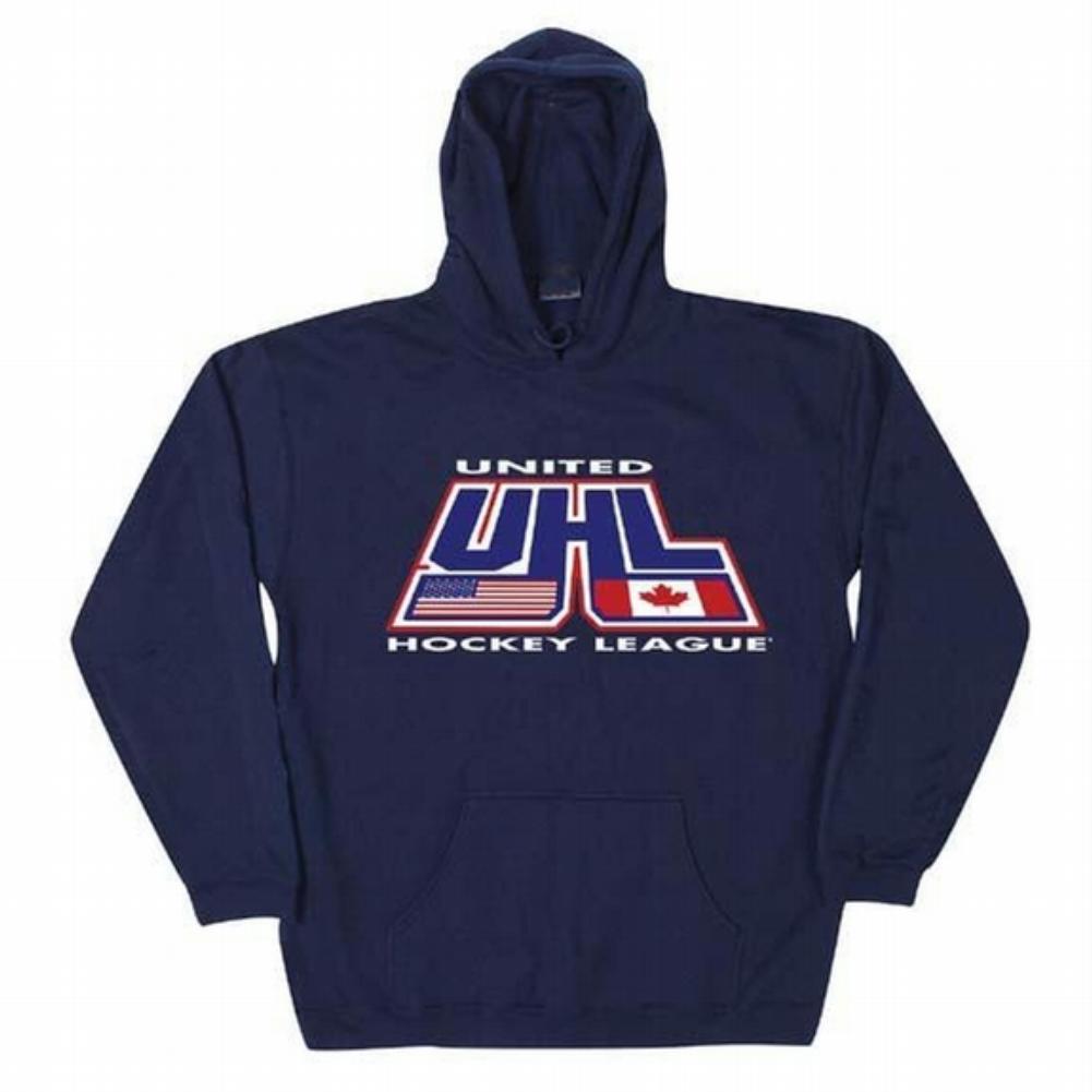 UHL Logo Hoodie - Navy Men's Hoodies Old Glory   