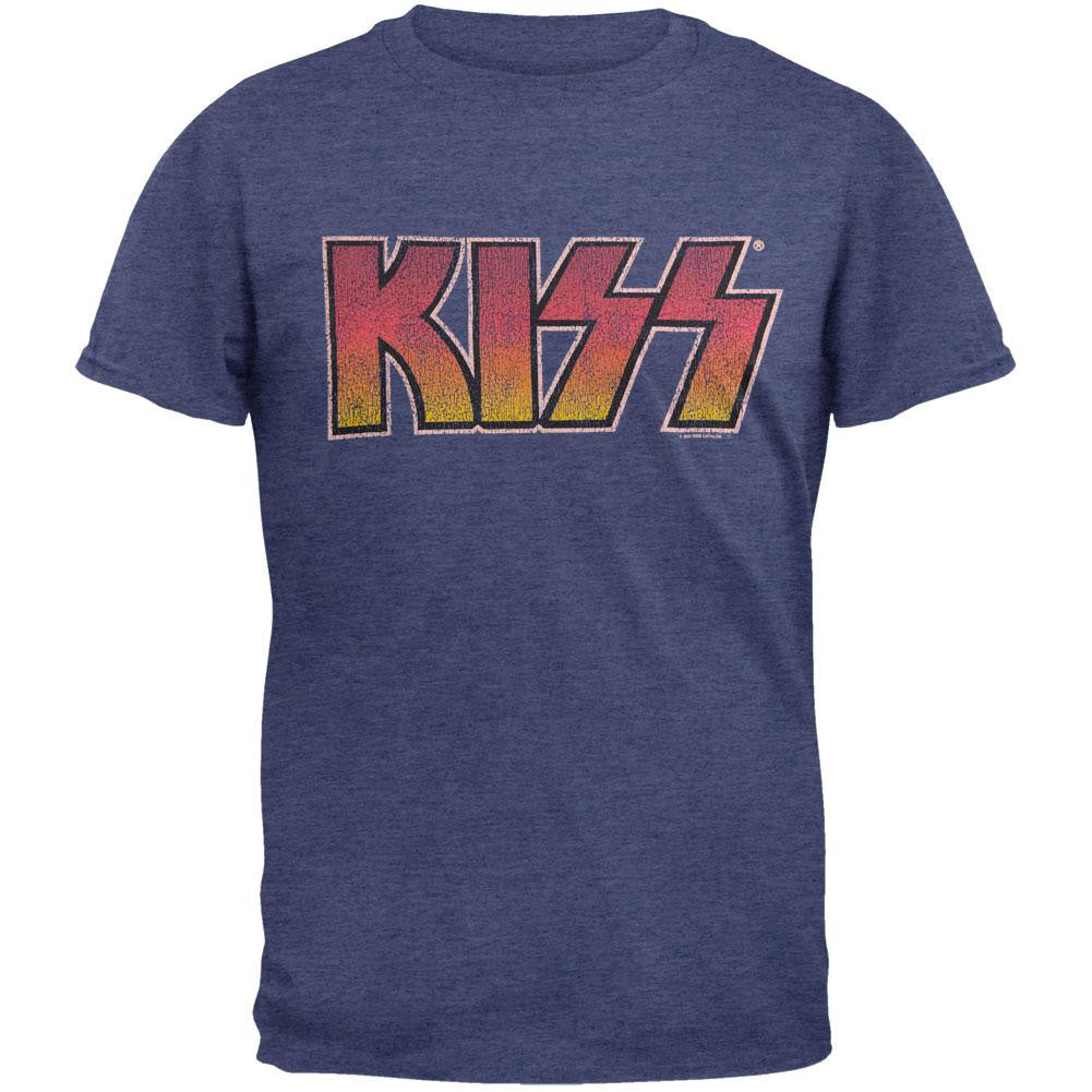 Kiss - Vintage T-Shirt Men's T-Shirts Kiss SM Blue 