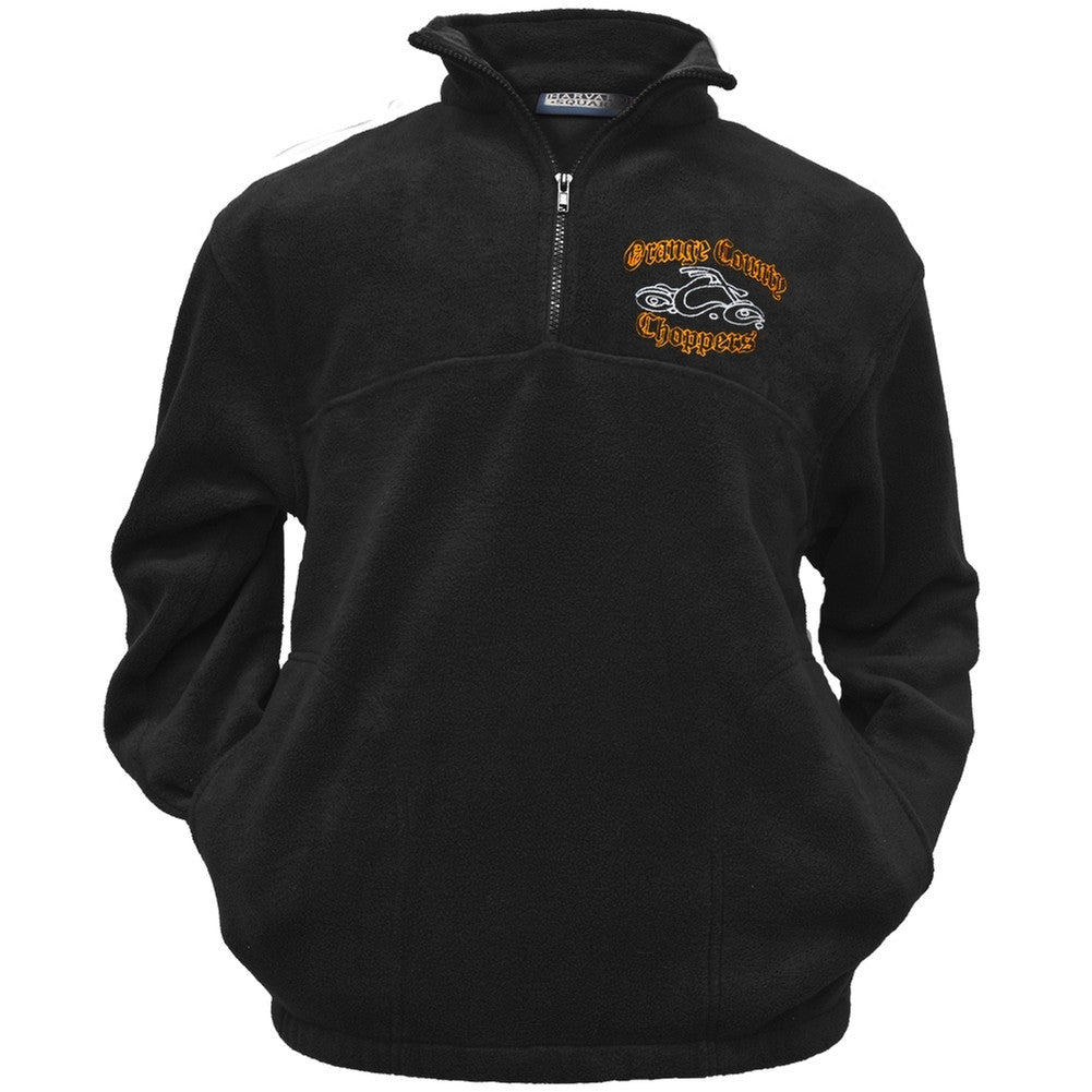 OCC - Crest Polar Black Fleece Pullover Men's Fleece Orange County Choppers   