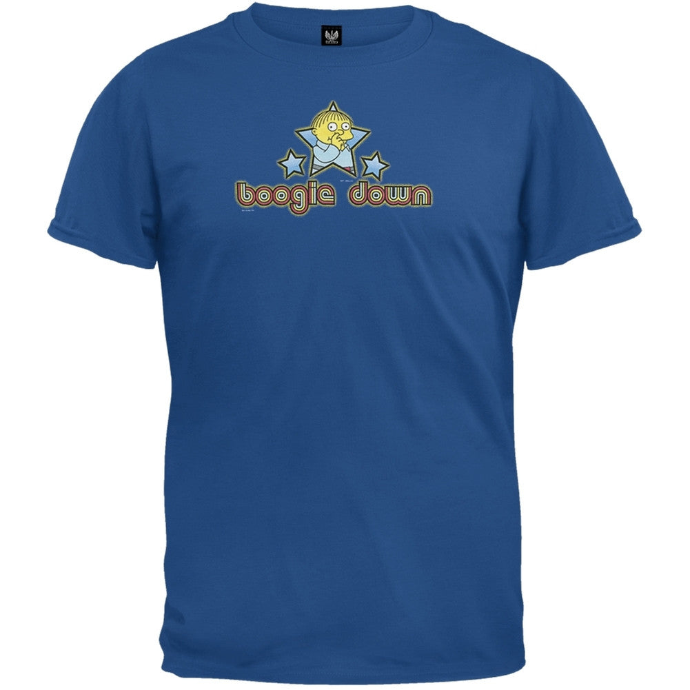 Simpsons - Boogie Down T-Shirt Men's T-Shirts Simpsons MD Blue 