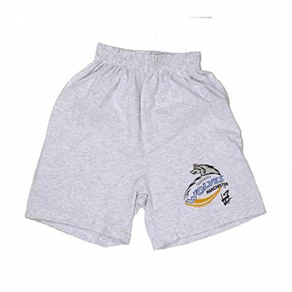 Manchester Wolves - Logo Heather Youth Shorts Youth Shorts AFL LG Grey 