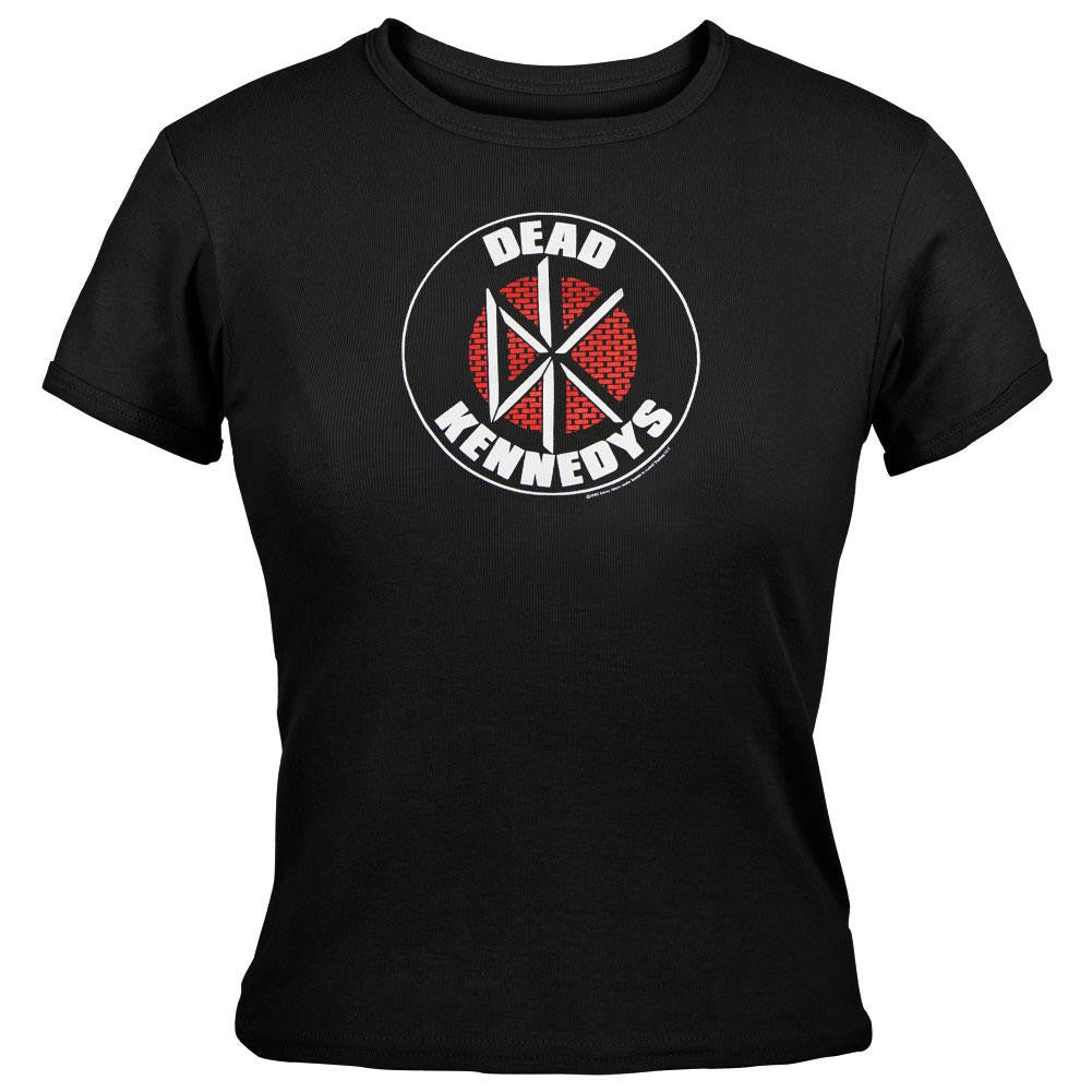 Dead Kennedys - Brick Logo  Juniors Babydoll T-Shirt Juniors Babydolls Dead Kennedys   