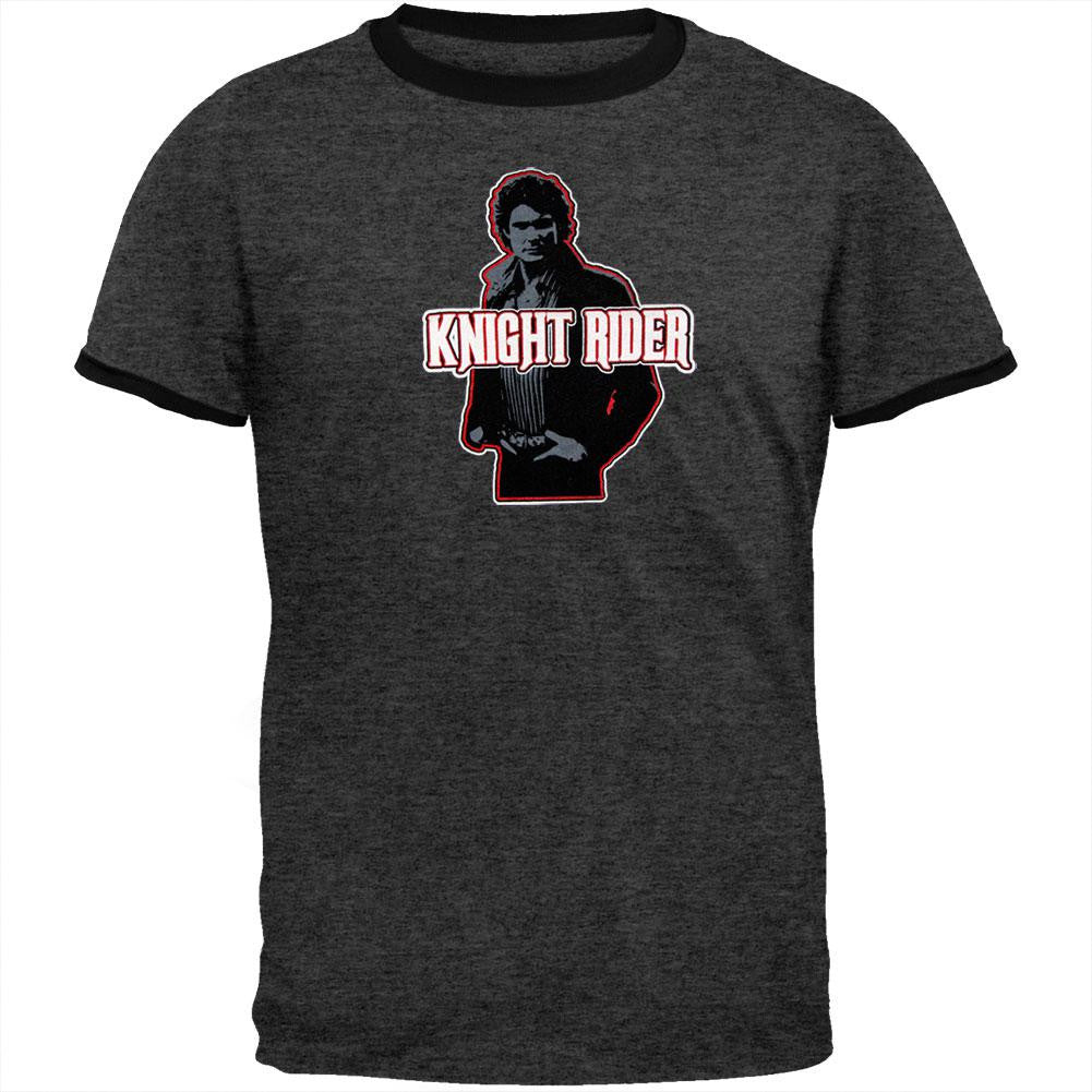 Knight Rider - Michael Ringer T-Shirt Men's T-Shirts Knight Rider MD Grey 