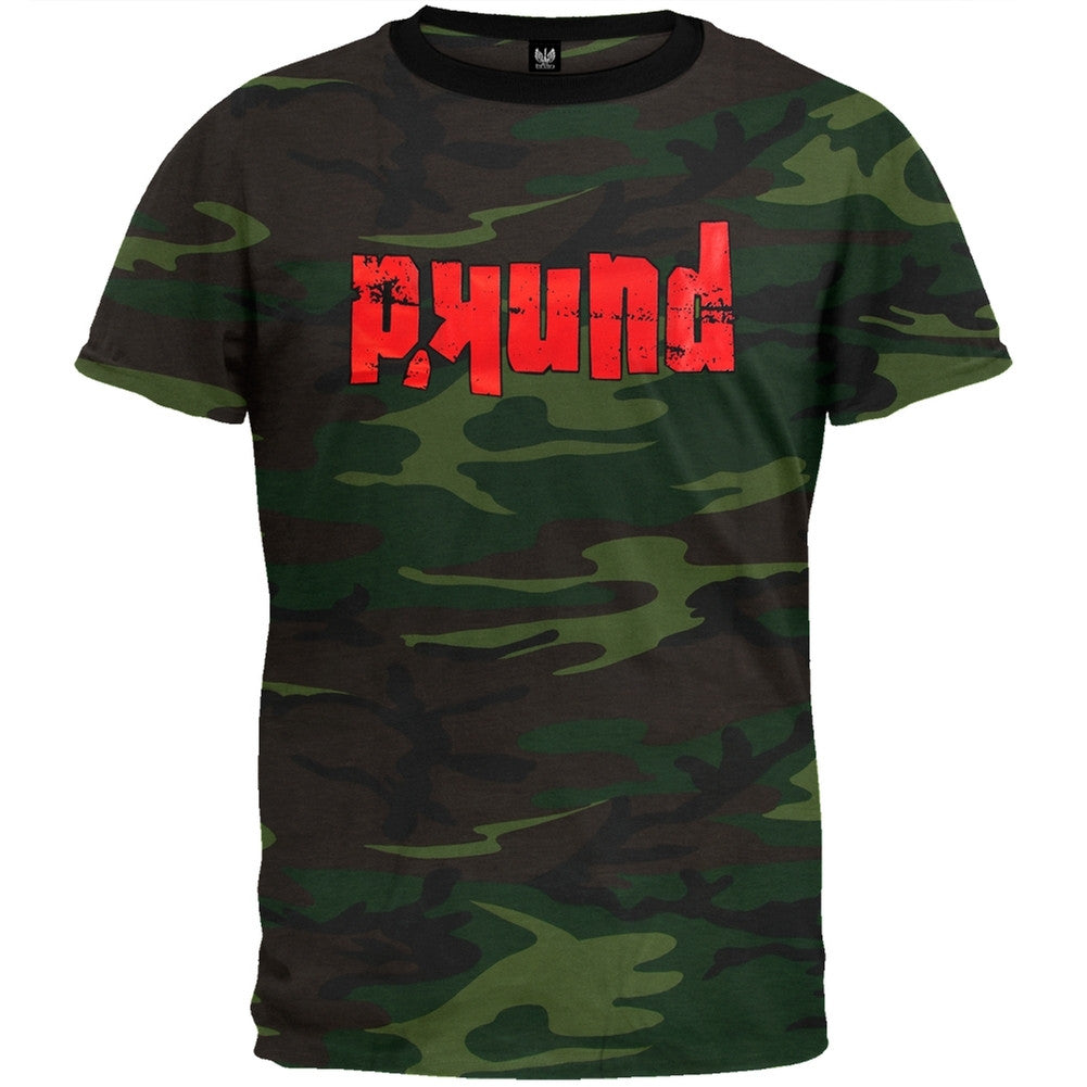 Punk'd - Show Logo Camo Ringer T-Shirt Men's T-Shirts Old Glory   