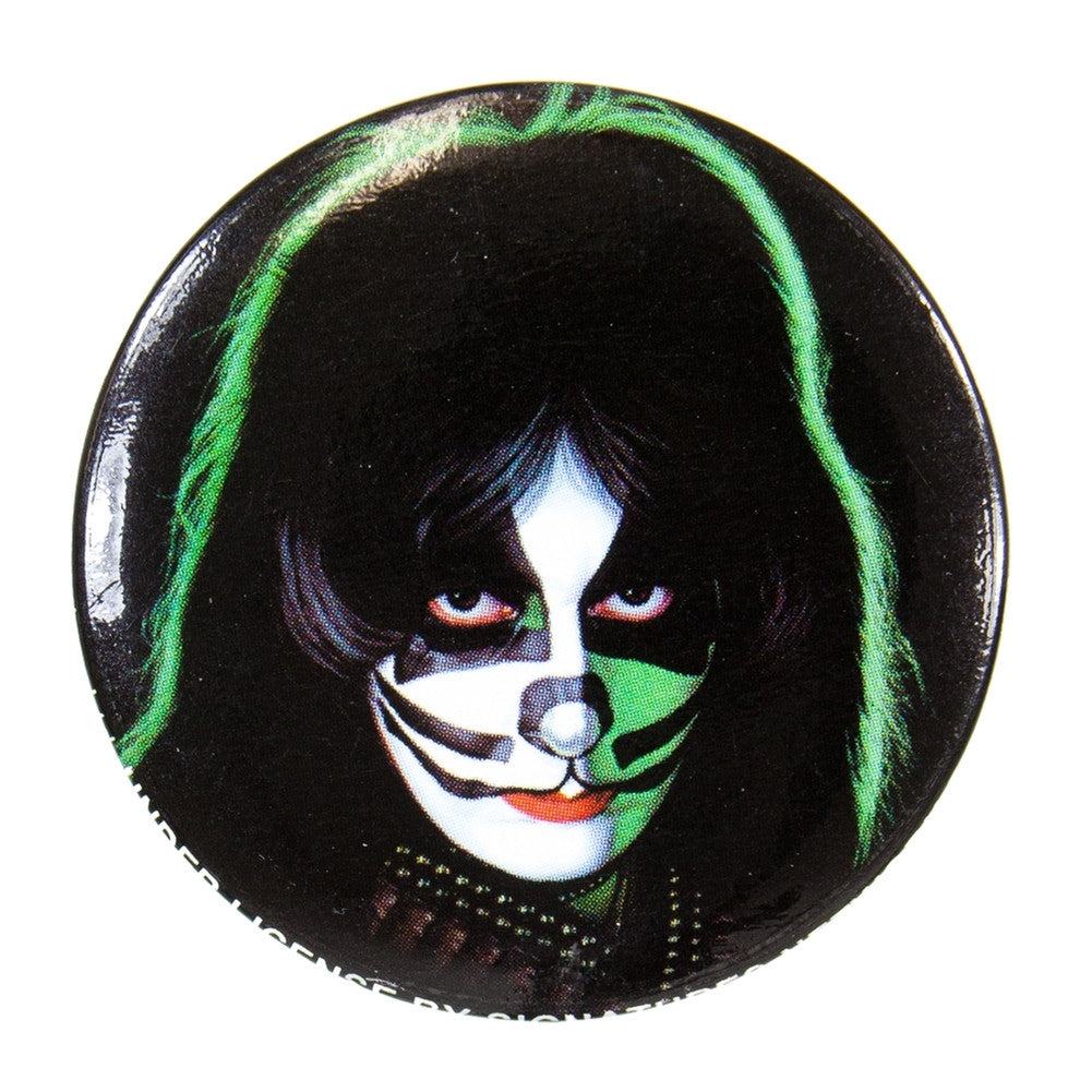 Kiss - Peter Button Buttons Old Glory OS Black 