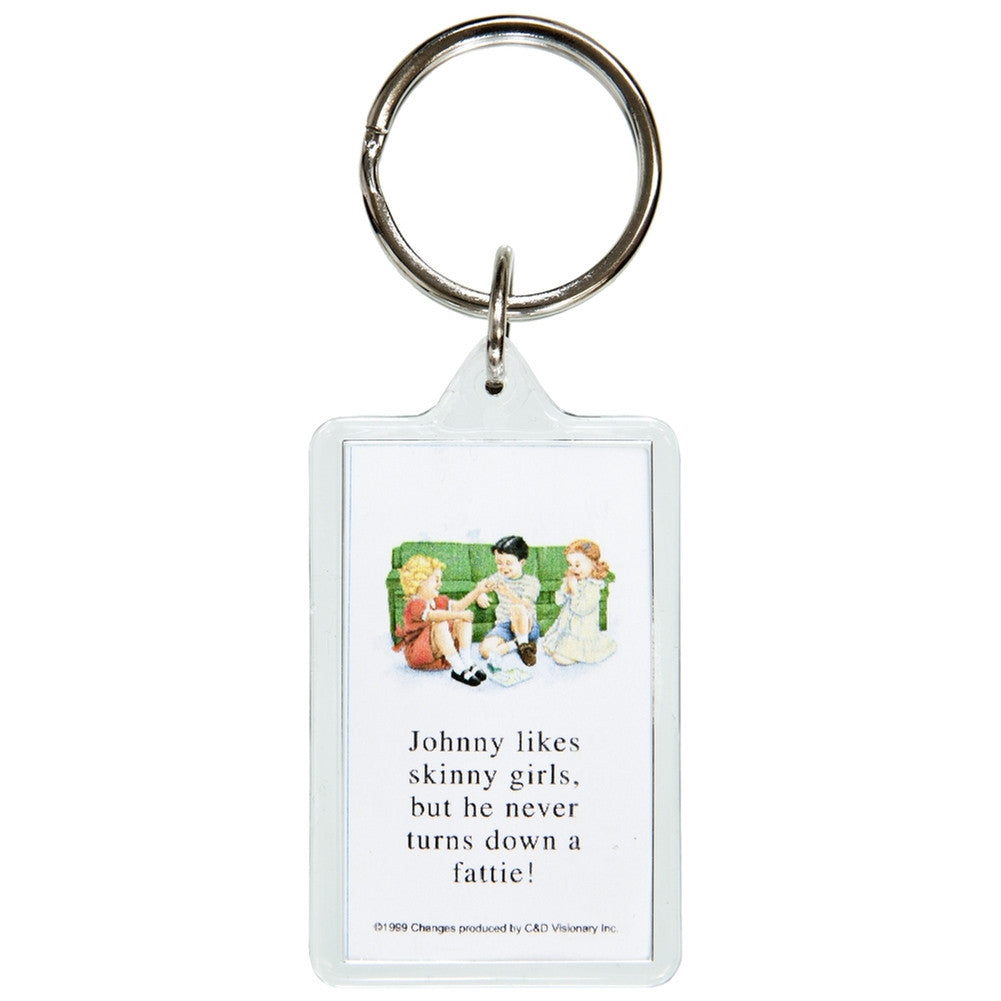 Childhood - Skinny Girl Keychain Keychains Old Glory   