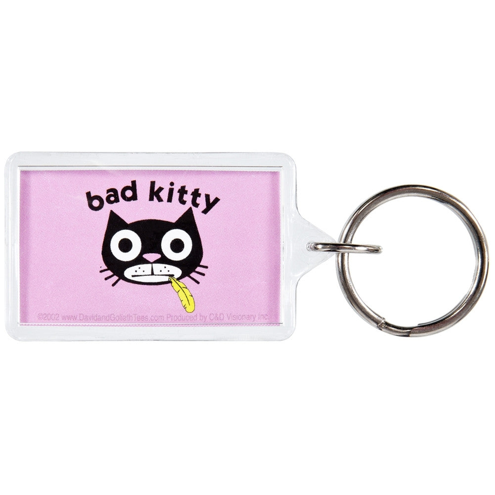 David & Goliath - Bad Kitty Keychain Keychains Old Glory   