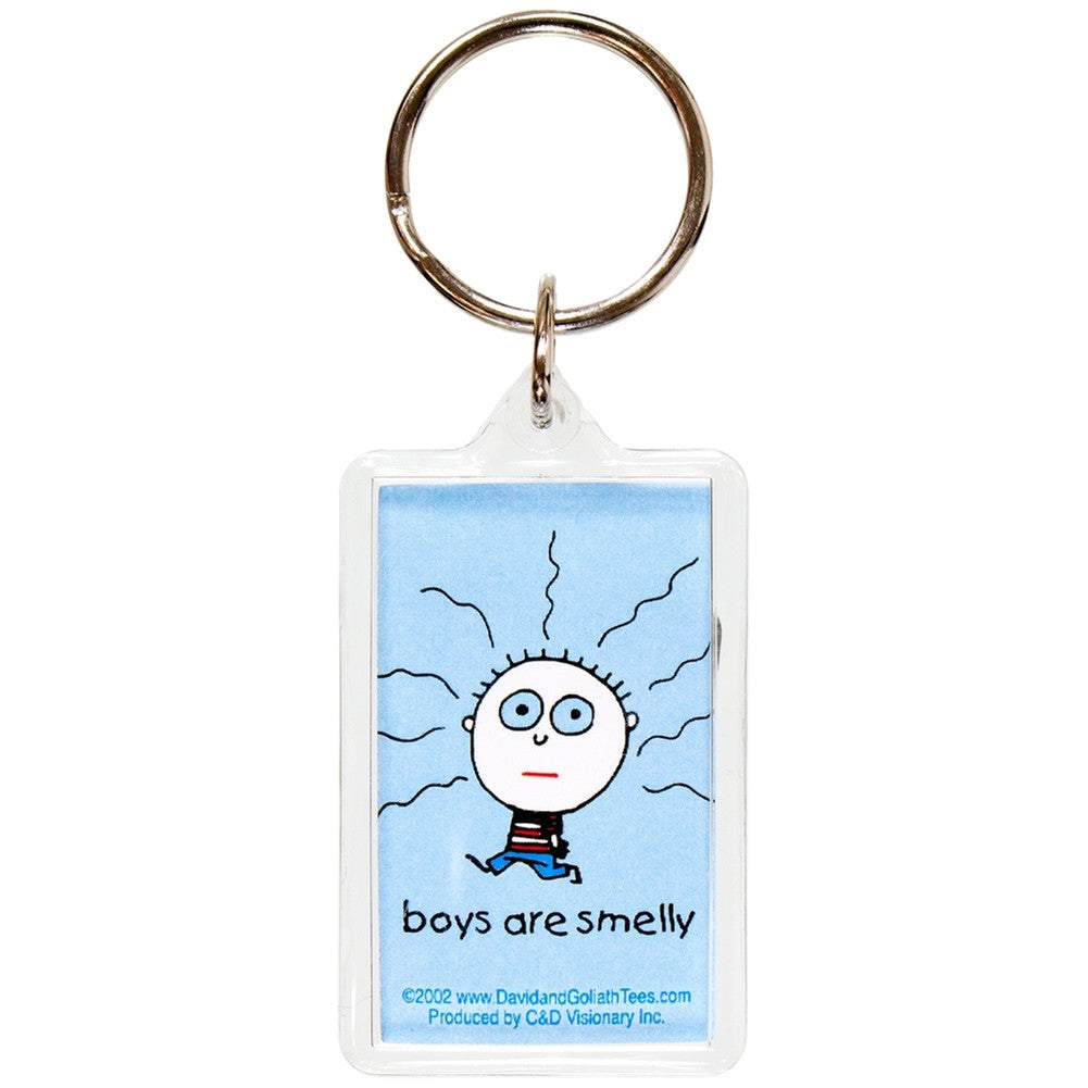 David & Goliath - Boys Are Smelly Keychain Keychains Old Glory   