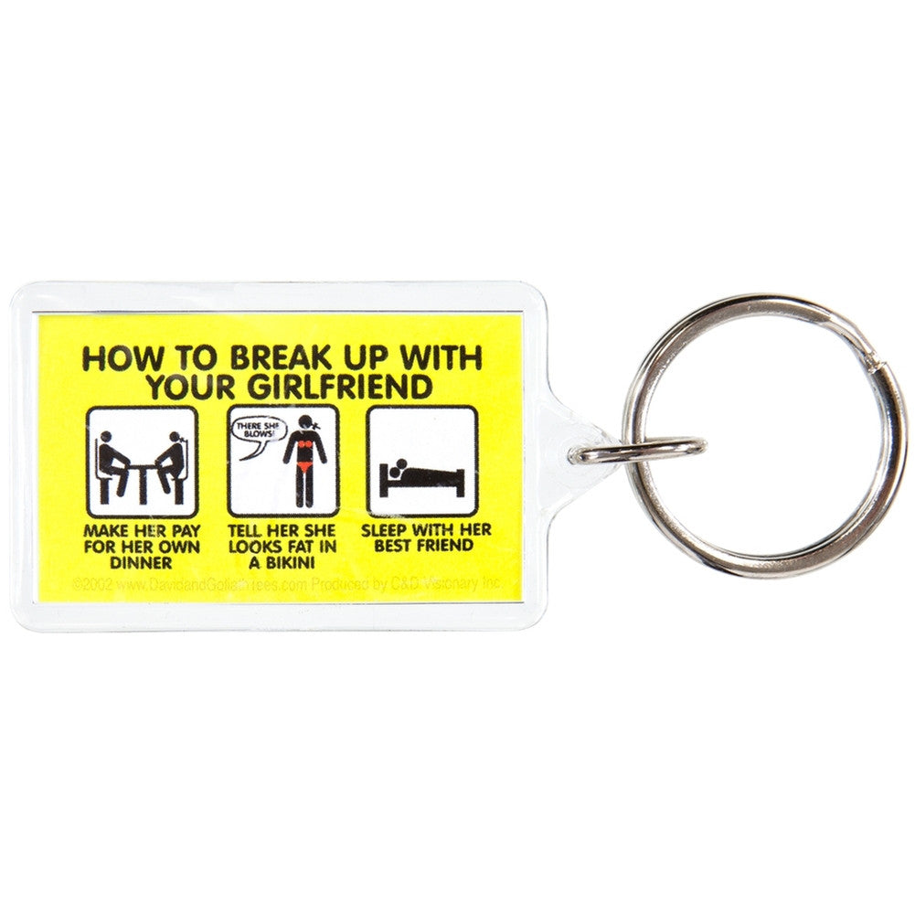 David & Goliath - Break Up Girlfriend Keychain Keychains Old Glory   