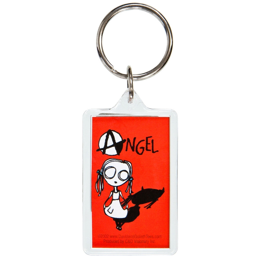 David & Goliath - Eve L Angel Keychain Keychains Old Glory   