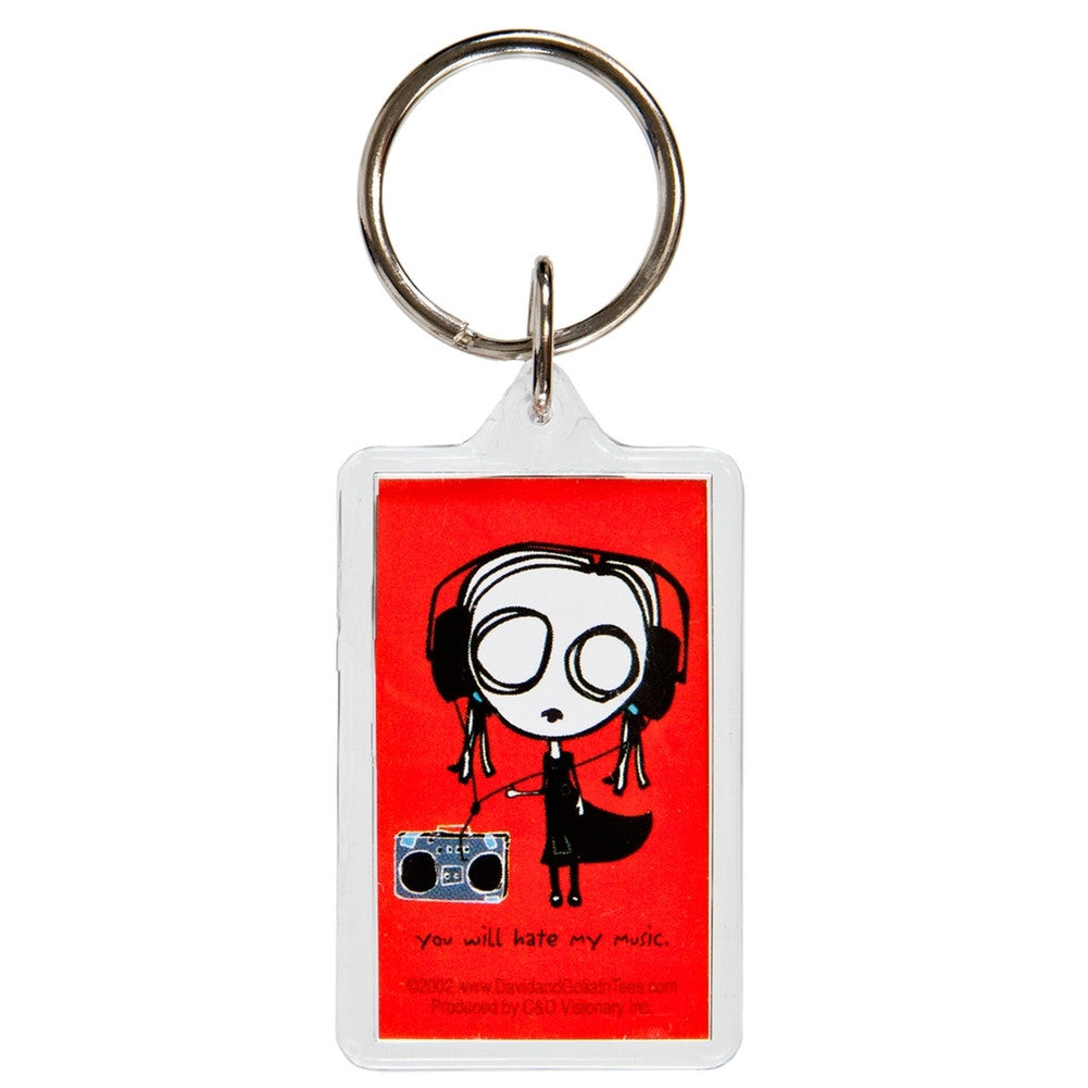 David & Goliath - Eve L Music Keychain Keychains Old Glory   