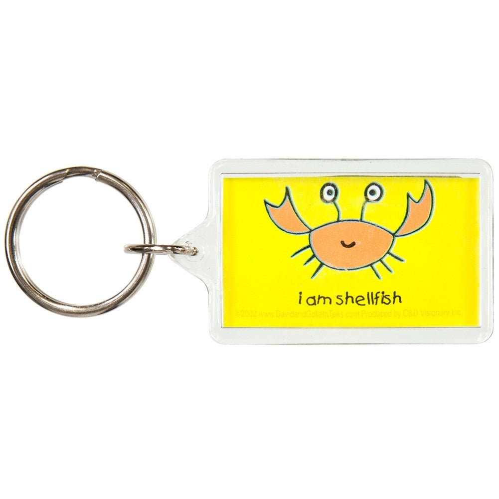 David & Goliath - Shellfish Sucks Keychain Keychains Old Glory   