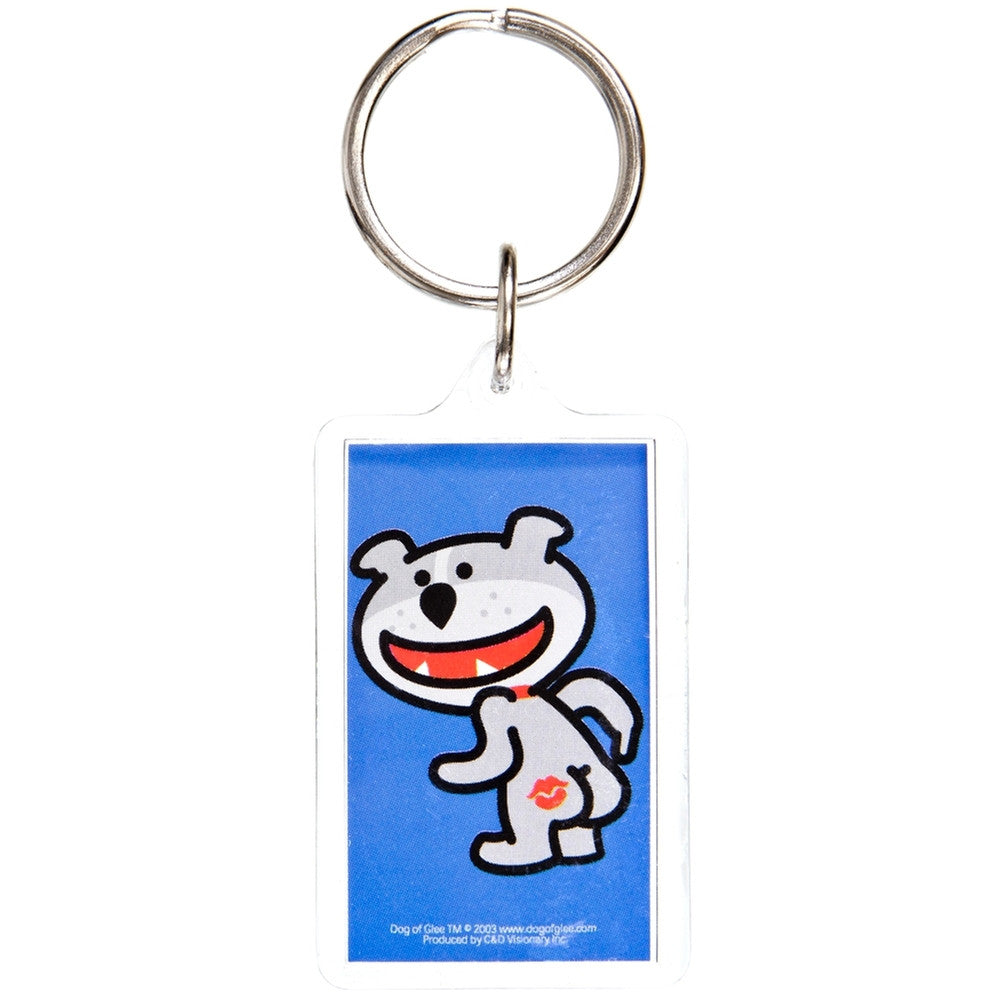 Dog Of Glee - Kiss My Butt Keychain Keychains Old Glory OS Blue 