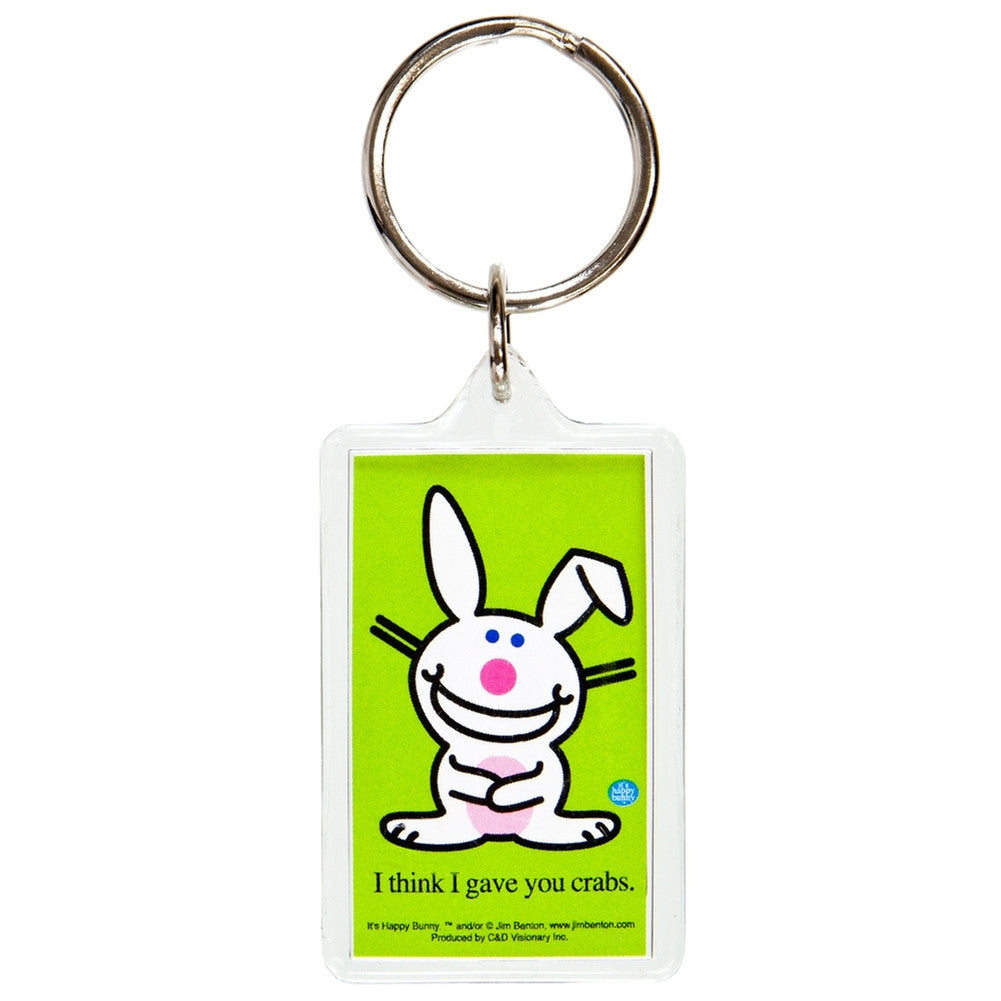 Happy Bunny - Crabs Keychain Keychains Old Glory   