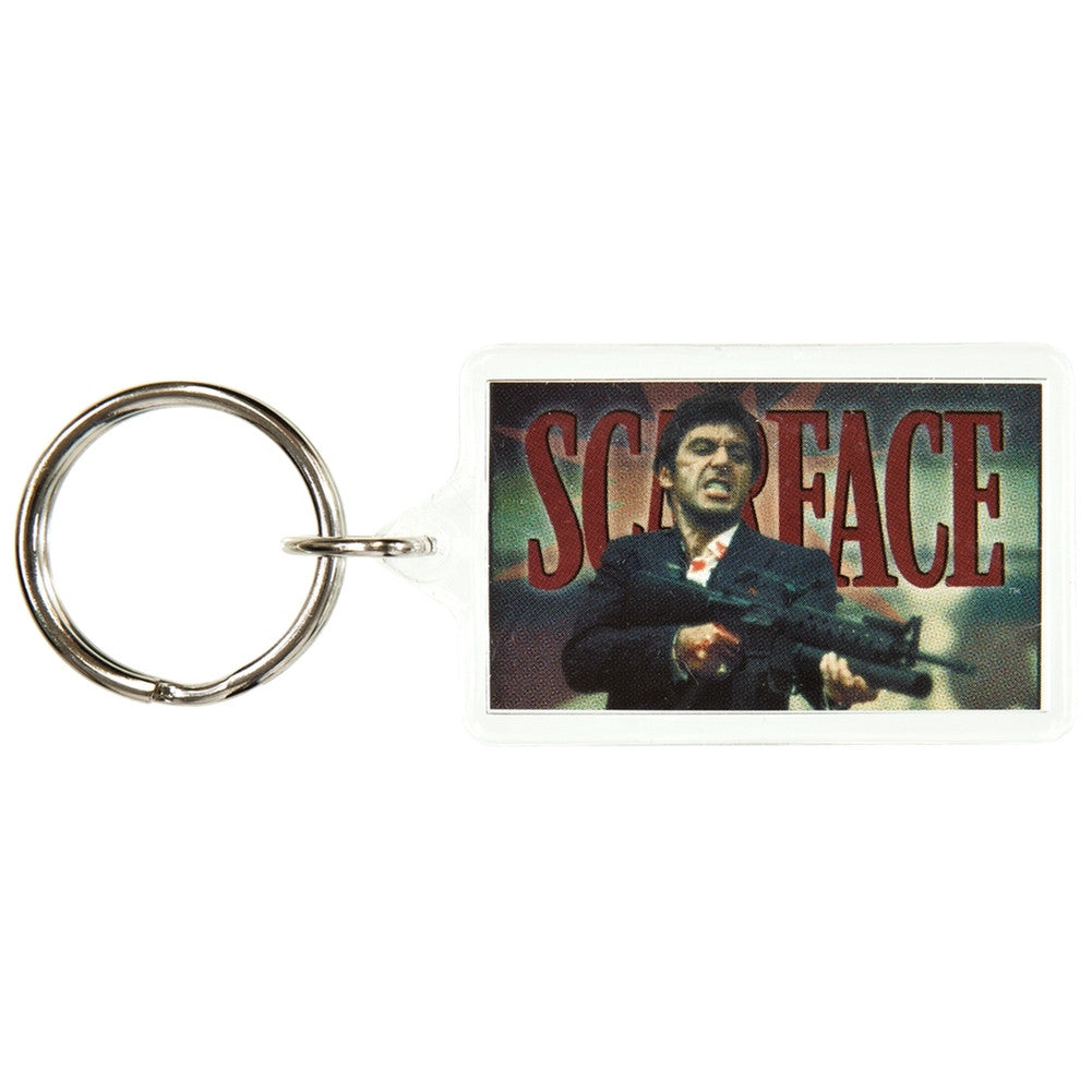 Scarface - Big Gun Keychain Keychains Old Glory OS Multi 