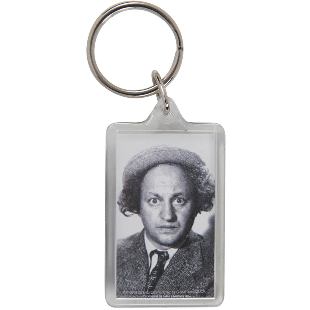 Three Stooges - Larry Keychain Keychains Old Glory OS White 