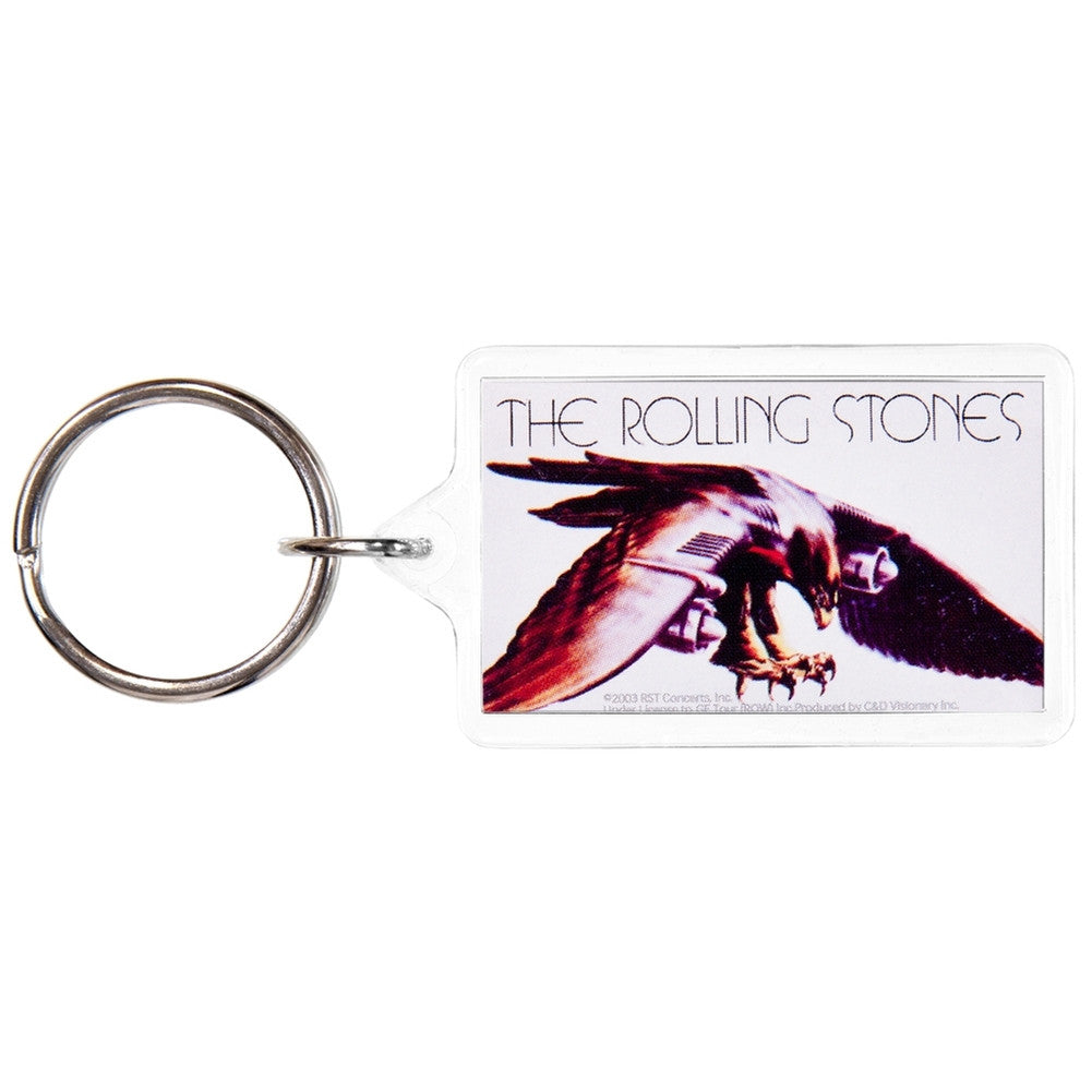 Rolling Stones - America 75 Keychain Keychains Old Glory OS White 