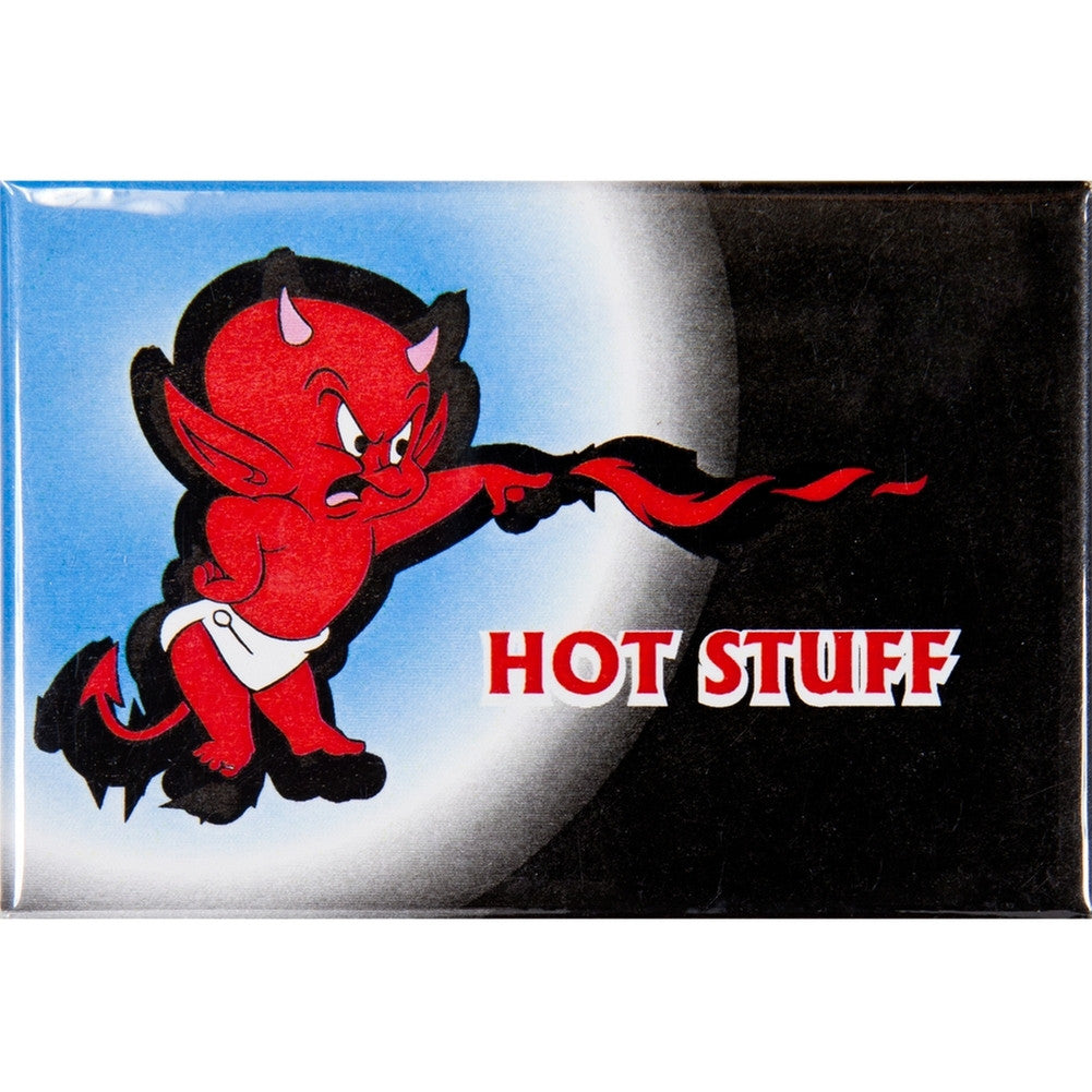 Hot Stuff - On Heart Magnet Refrigerator Magnets Old Glory   