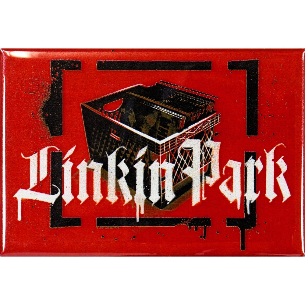 Linkin Park - Record Crate Magnet Refrigerator Magnets Old Glory OS Red 