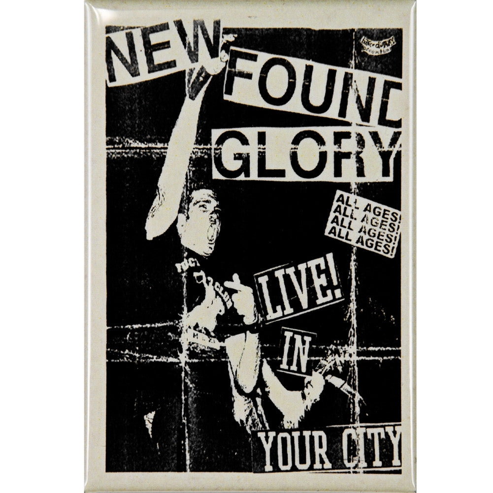 New Found Glory - Flyer Magnet Refrigerator Magnets Old Glory   