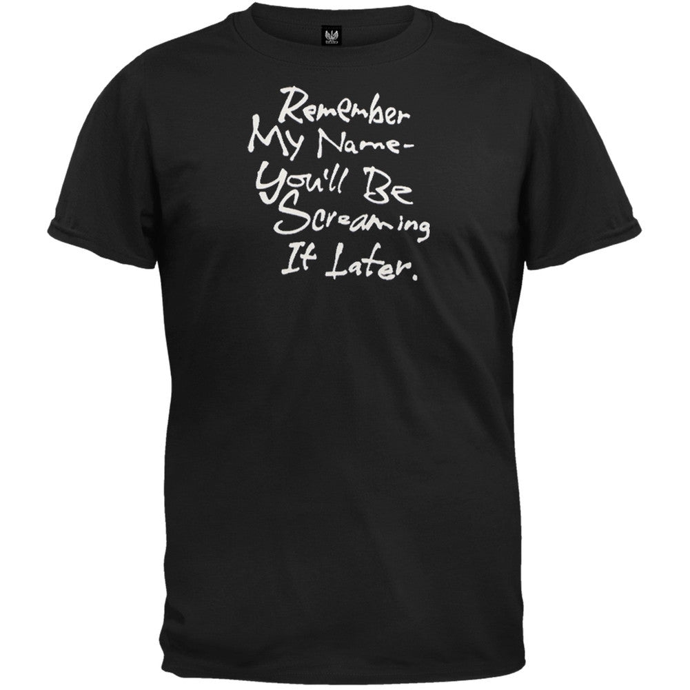 Remember My Name T-Shirt Men's T-Shirts Parody XL Multi 