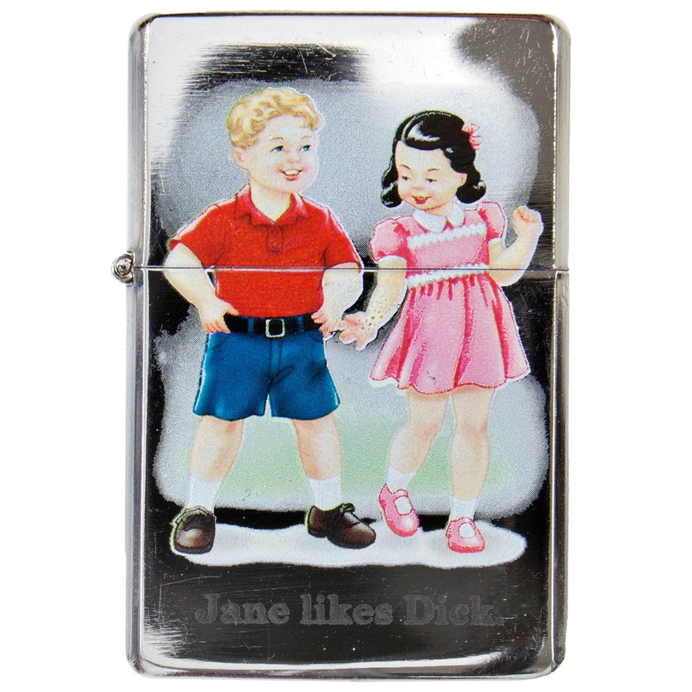 Childhood - Jane Likes Dick Refillable Lighter Lighters Old Glory   