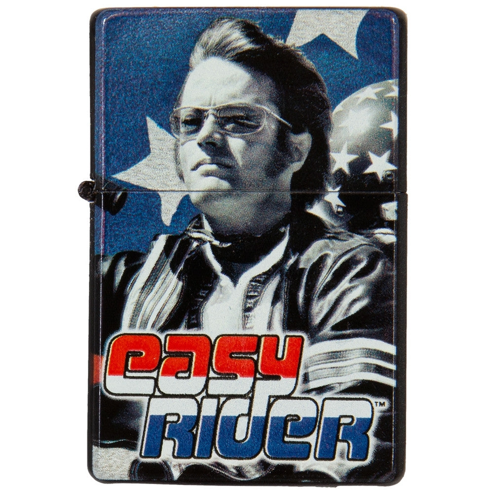 Easy Rider - Captain America Refillable Lighter Lighters Old Glory OS Black 