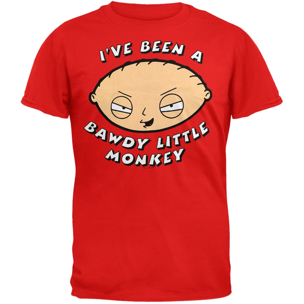 Family Guy - Bawdy Monkey T-Shirt Men's T-Shirts Family Guy 2XL Red 