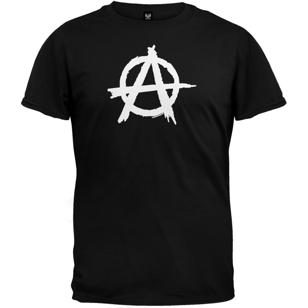 White Anarchy T-Shirt Men's T-Shirts Old Glory   