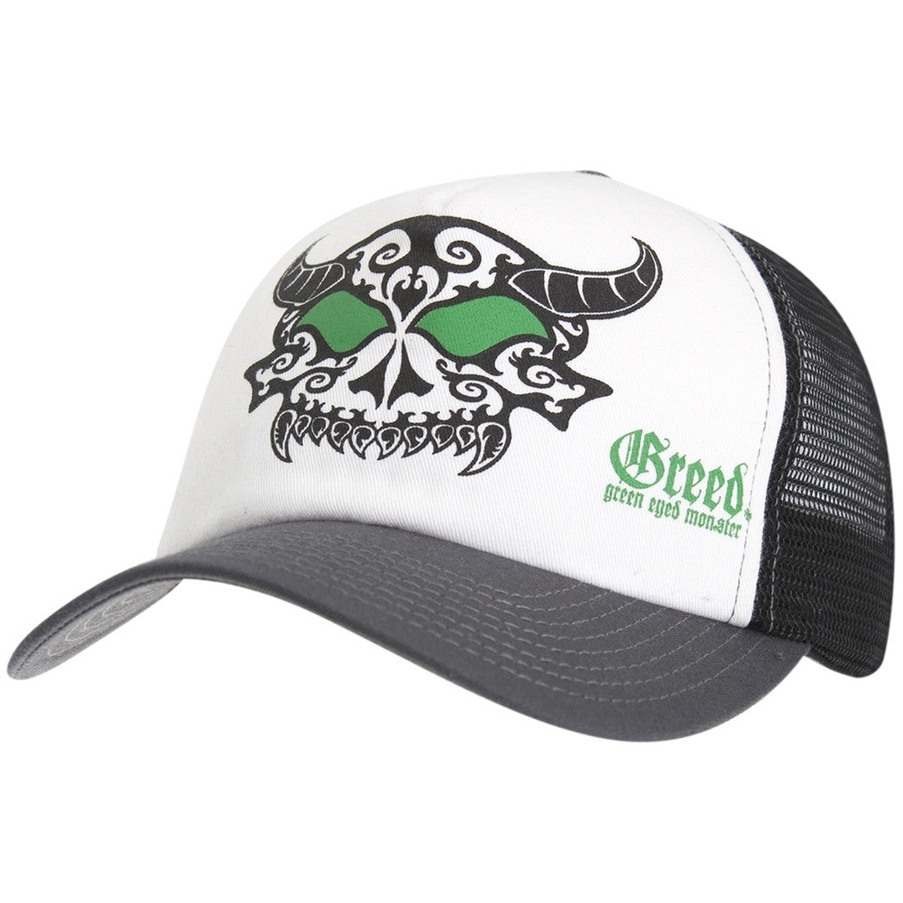 Greed - Green-Eyed Monster Trucker Cap Trucker Caps Old Glory   