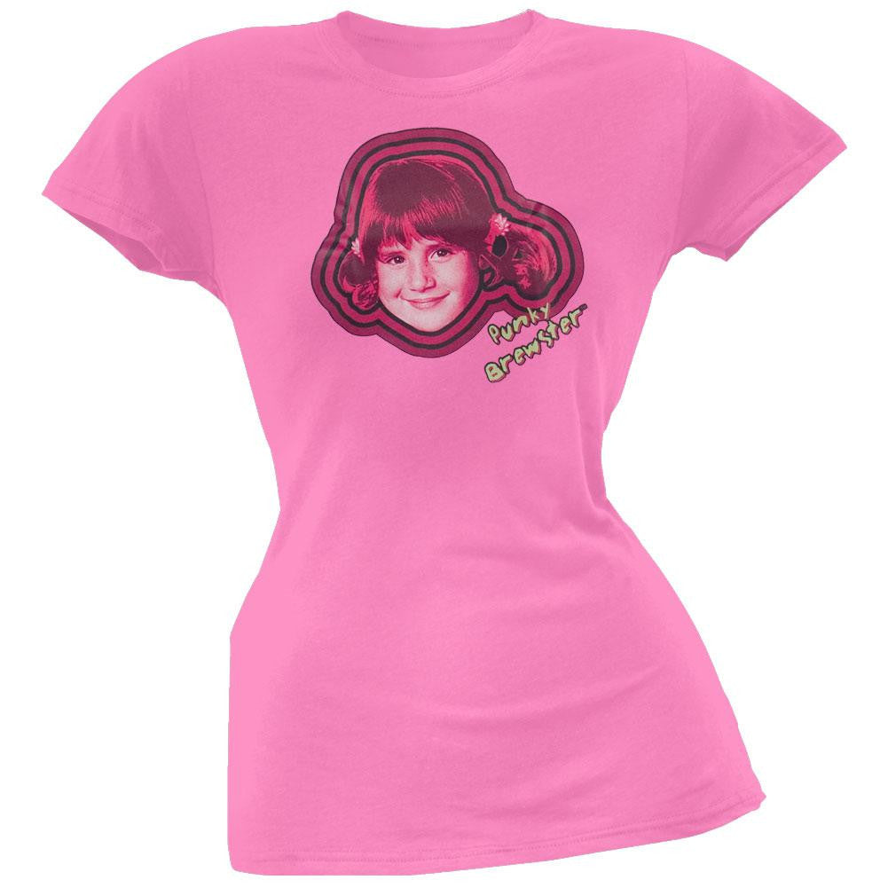 Punky Brewster - Head Juniors T-Shirt Juniors T-Shirts Punky Brewster SM Pink