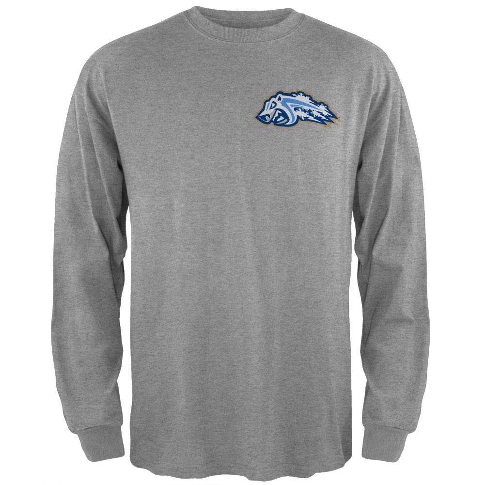 Adirondack Frostbite - Dual Logo Grey Youth Long Sleeve T-Shirt Youth Long Sleeves Adirondack Frostbite LG Grey 