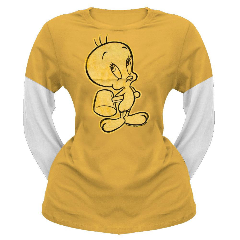Looney Tunes - Tweety Juniors Thermal 2Fer Juniors Thermals Looney Tunes MD Yellow
