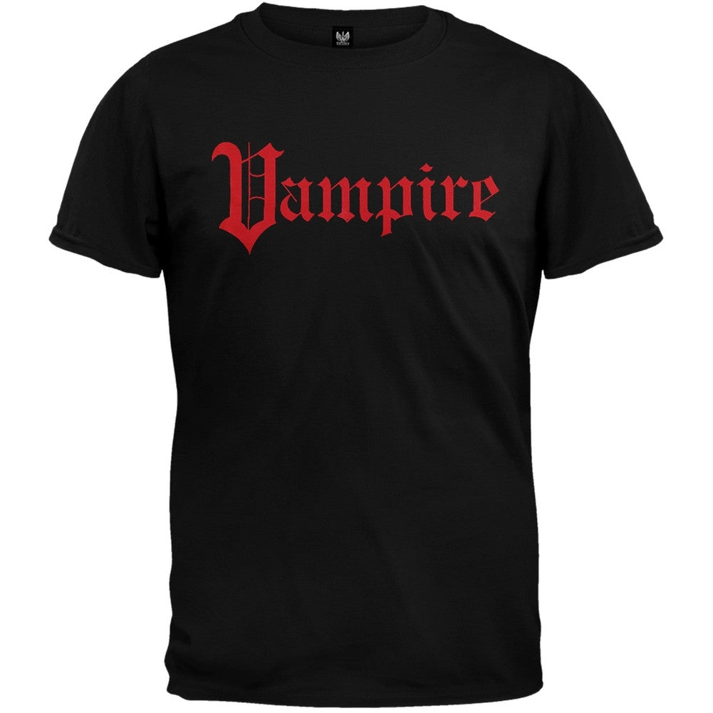 Vampire T-Shirt - Black Men's T-Shirts Gothic SM Black 