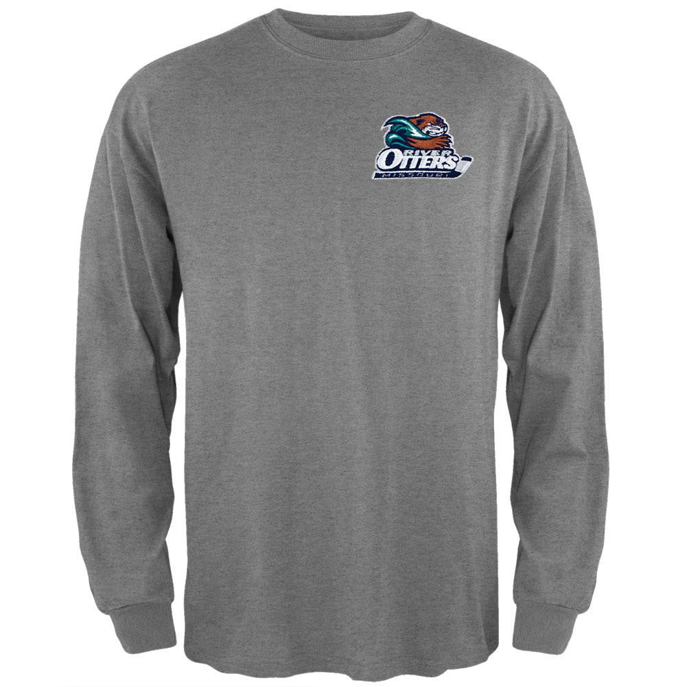 Missouri River Otters - Embroidered Logo Long Sleeve T-Shirt Men's Long Sleeves Missouri River Otters   