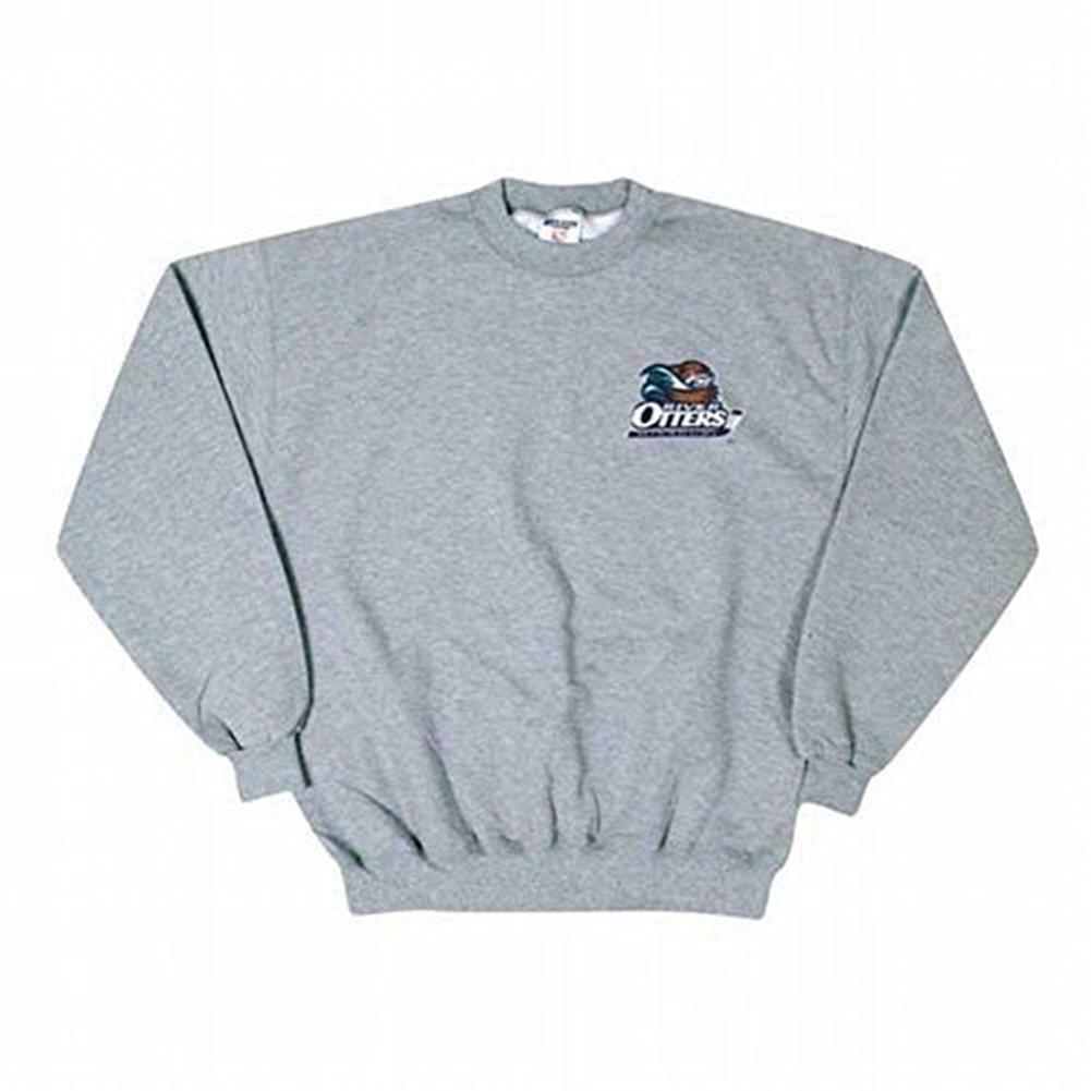 Missouri River Otters - Embroidered Logo Grey Youth Sweatshirt Youth Sweatshirts Missouri River Otters   