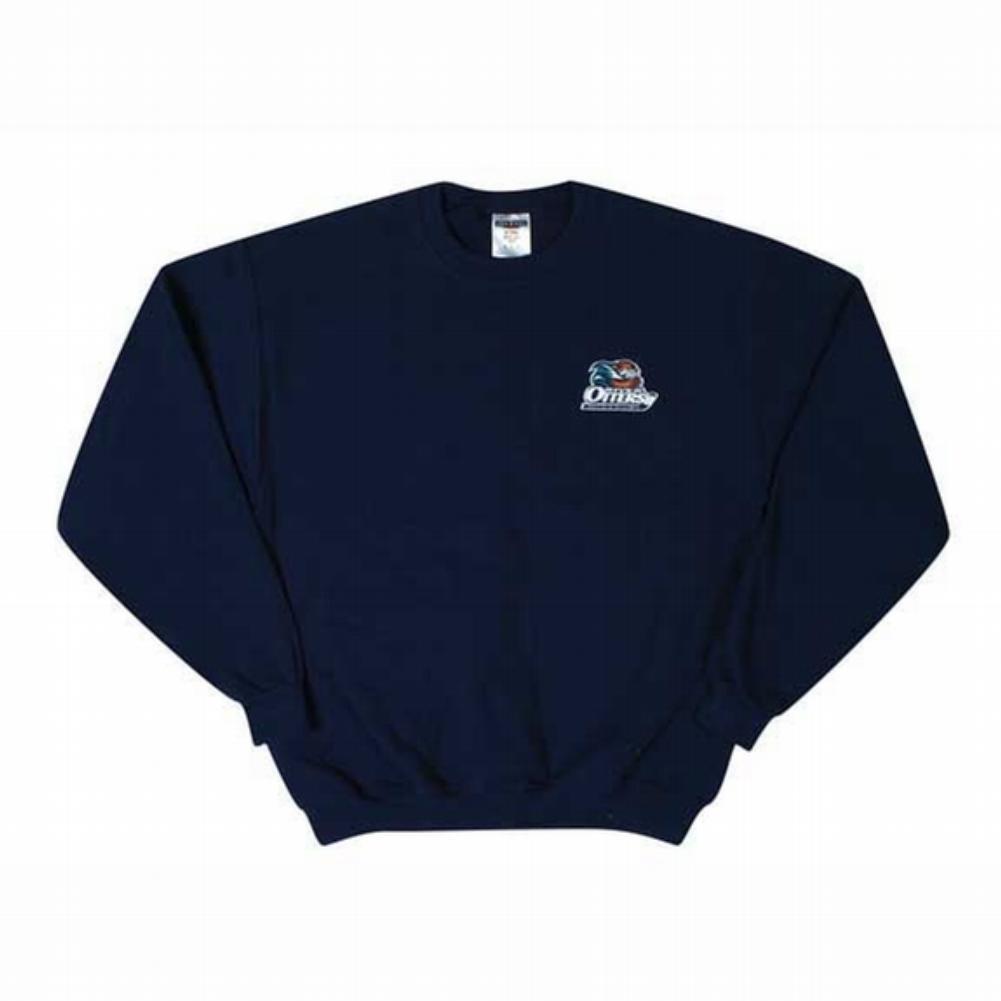 Missouri River Otters - Embroidered Logo Navy Youth Sweatshirt Youth Sweatshirts Missouri River Otters YMD Dark Blue 