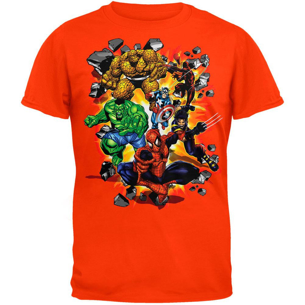 Spider-Man - Marvel Heroes Burst T-Shirt Men's T-Shirts Marvel   
