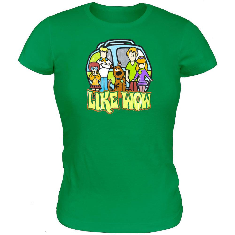 Scooby Doo - Group Juniors Babydoll  T-Shirt Juniors Babydolls Scooby Doo MD Green 
