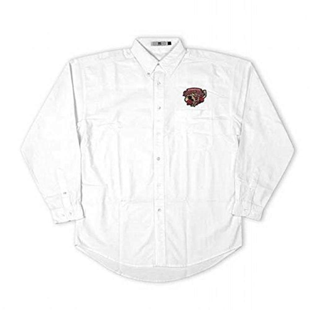 Kansas City Outlaws - Crest Logo Oxford Long Sleeve Shirt Men's Dress Shirts Kansas City Outlaws 2XL White 