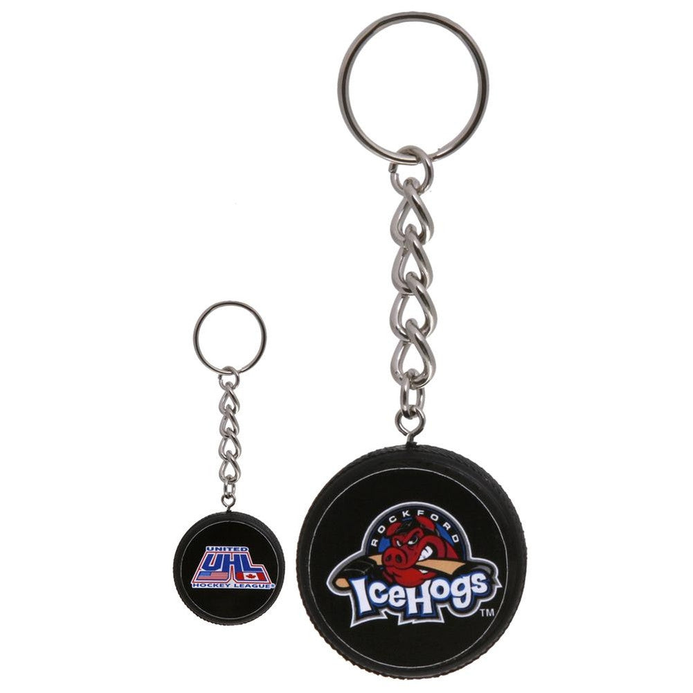 Rockford IceHogs - Mini Puck Keychain Keychains Old Glory   