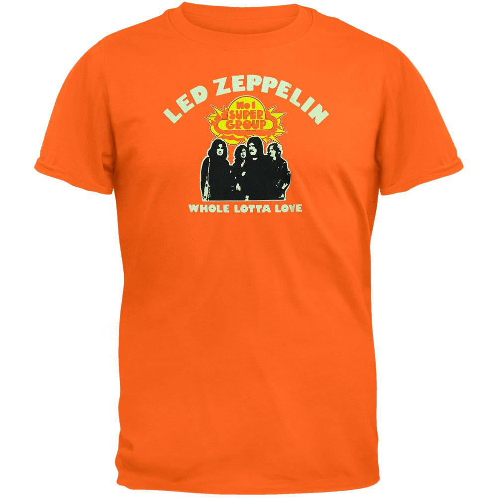 Led Zeppelin - Whole Lotta Love T-Shirt Men's T-Shirts Led Zeppelin SM Orange 