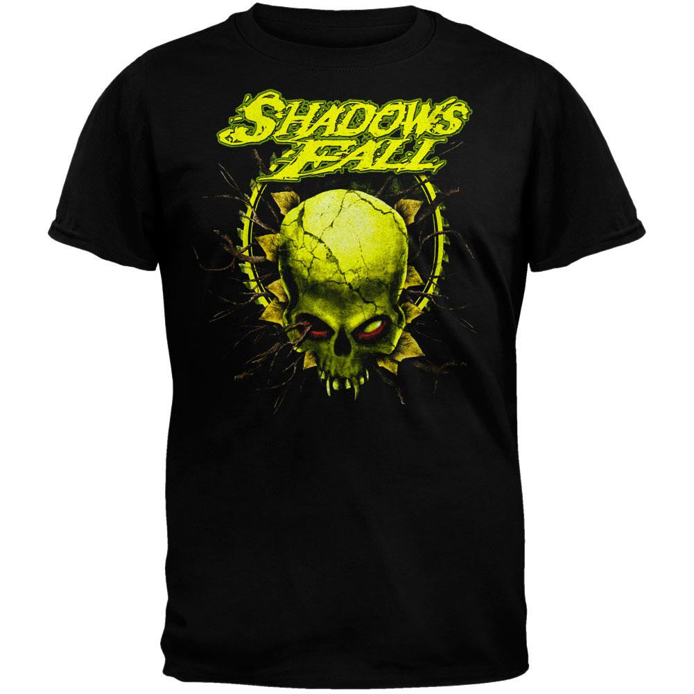 Shadows Fall - Saw Skull T-Shirt Men's T-Shirts Shadows Fall SM Black 