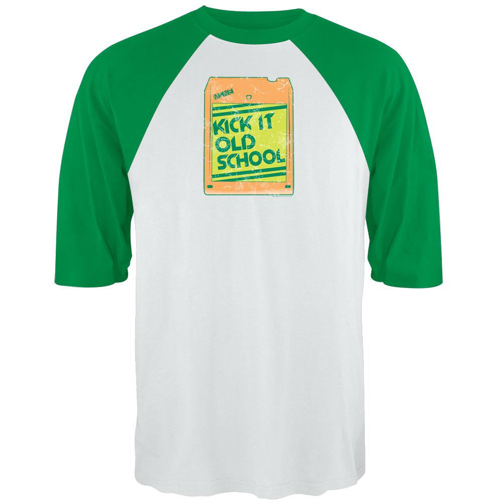 Kick It Old School 3/4 Sleeve Men's Raglans Old Glory   