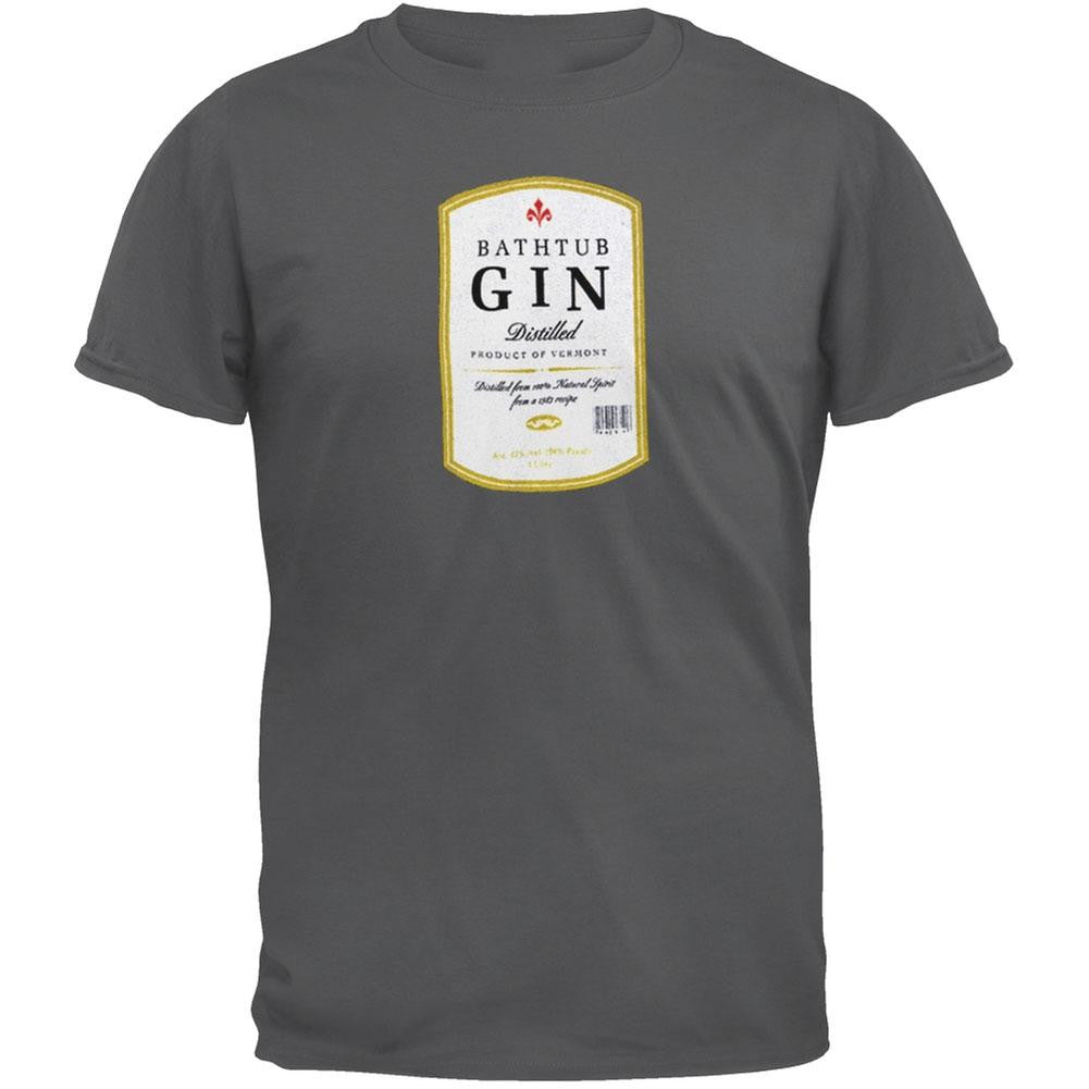 Phish - Bathtub Gin Label Adult T-Shirt Men's T-Shirts Phish SM Grey 