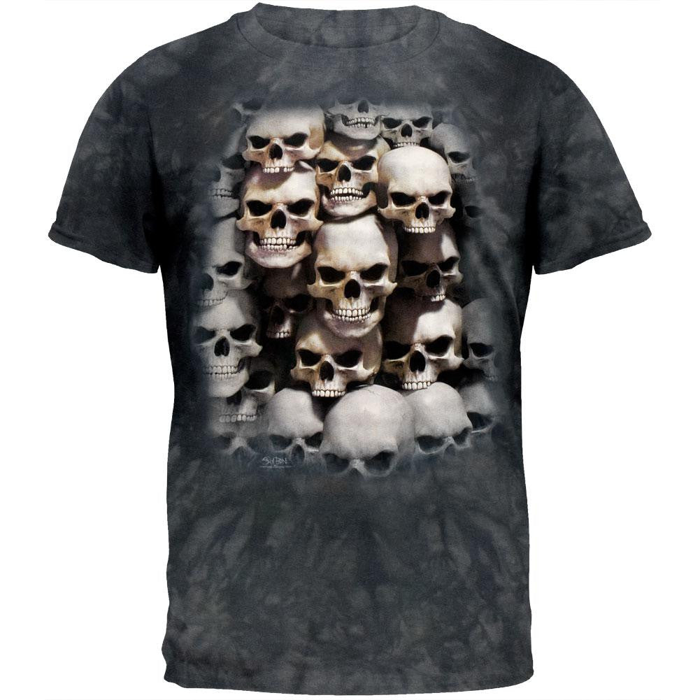 Skulbone - Skull Crypt T-Shirt Men's T-Shirts Skulbone   