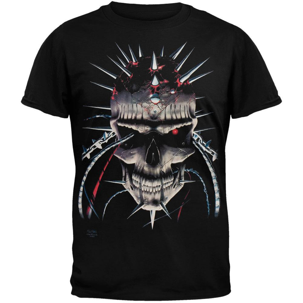 Skulbone - Wired Skull T-Shirt Men's T-Shirts Skulbone   