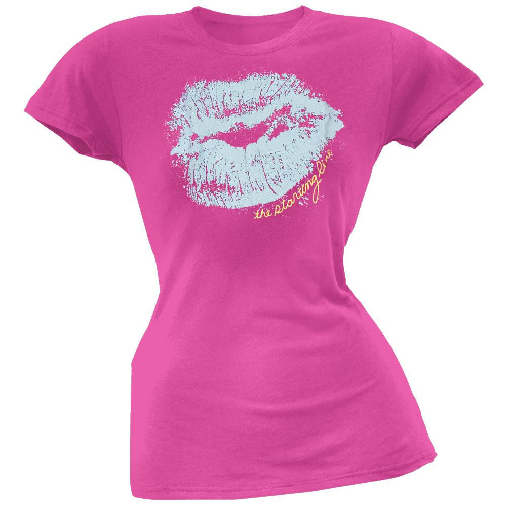 Starting Line - Lips Juniors Tissue T-Shirt Juniors T-Shirts The Starting Line SM Pink 