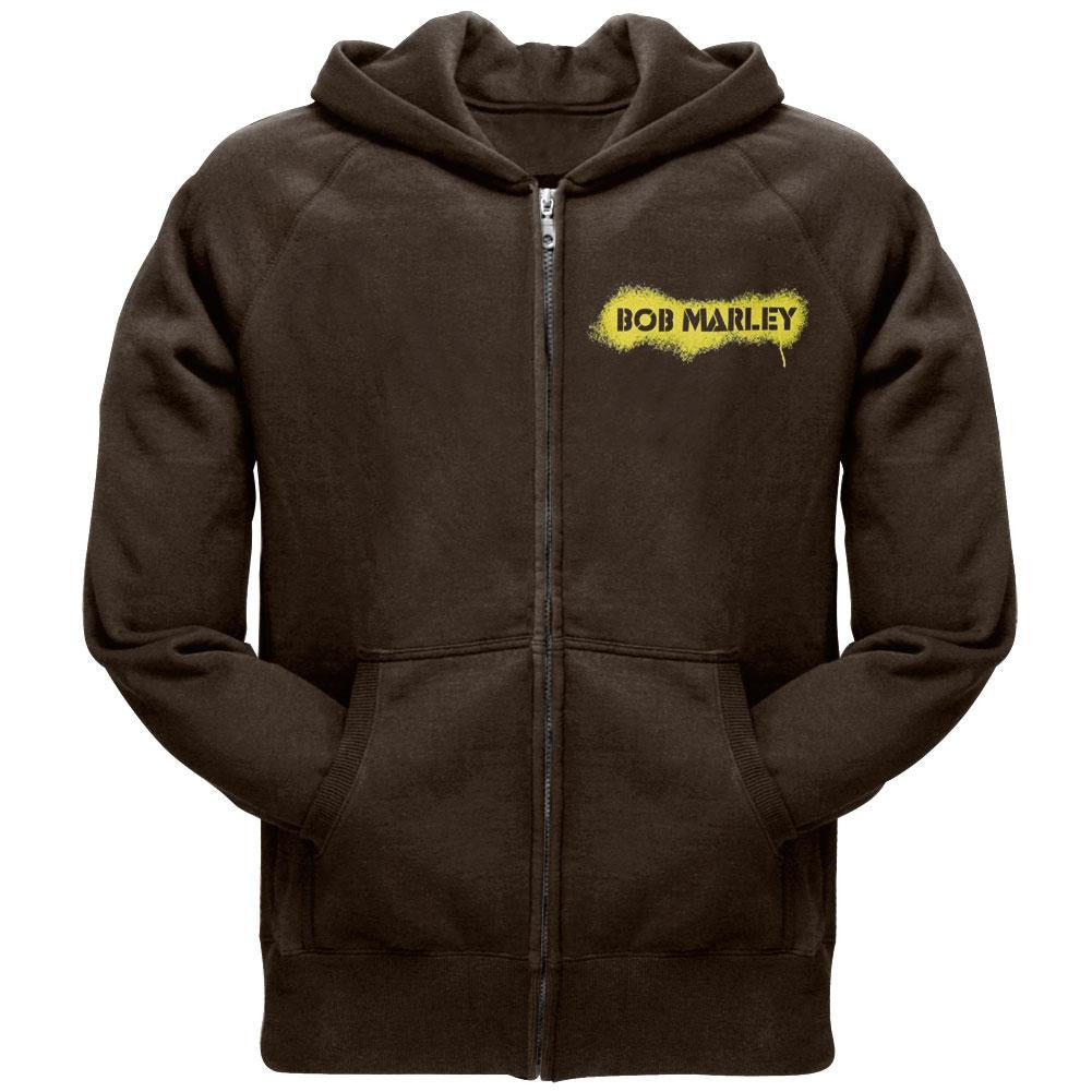 Bob Marley - Spray Zip Hoodie Men's Hoodies Bob Marley 2XL Brown 